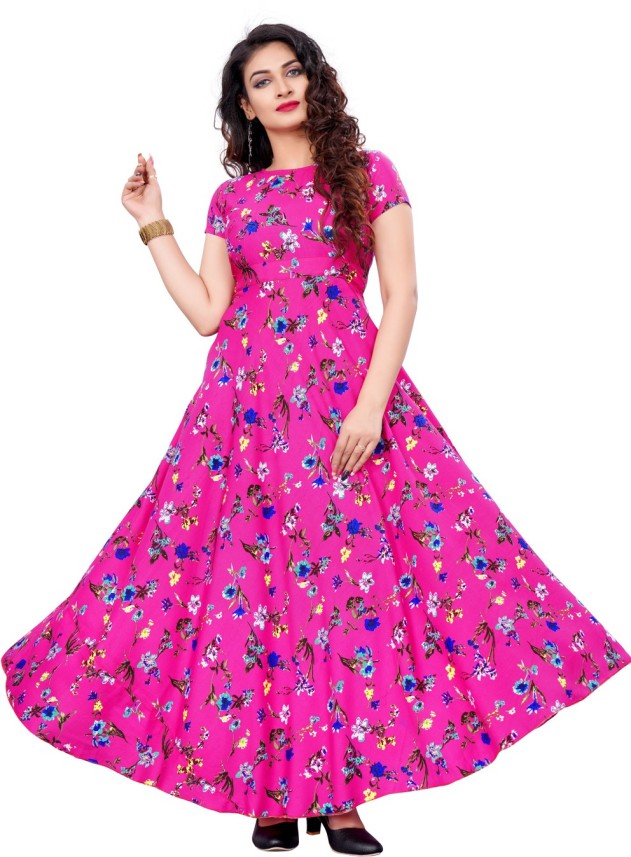 pink gown flipkart