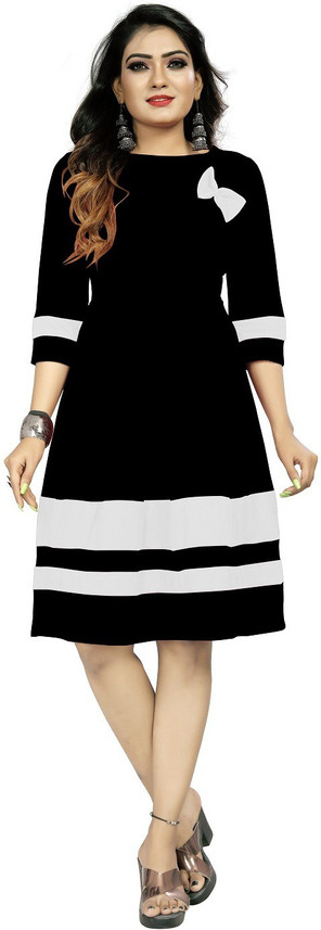 flipkart black dress