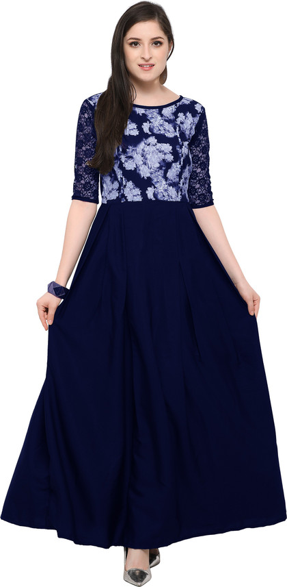 blue gown flipkart