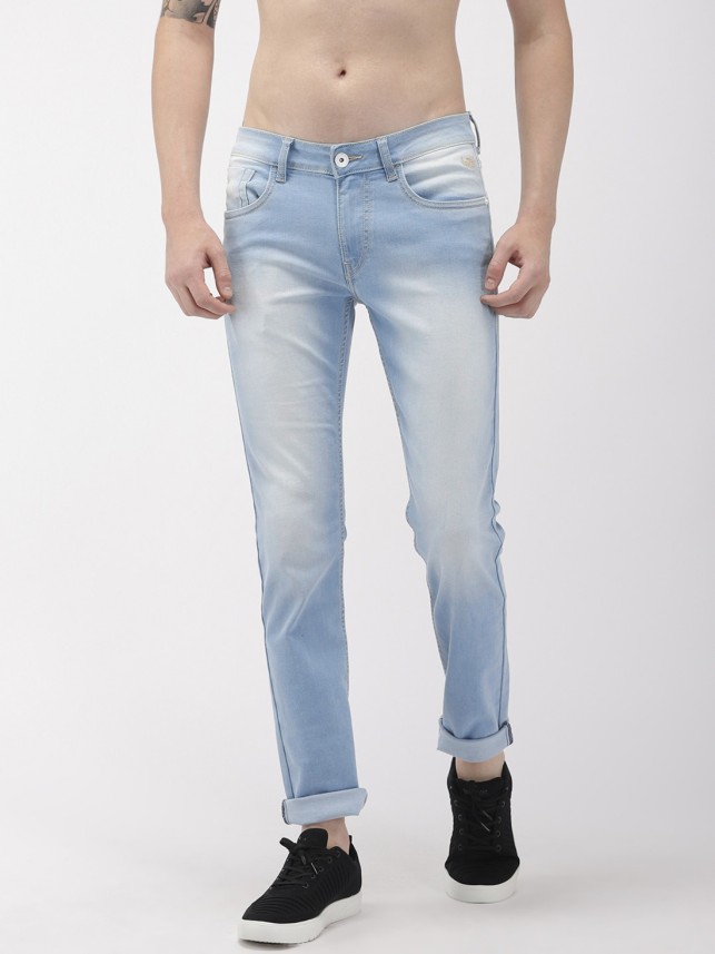 flying machine slim men light blue jeans