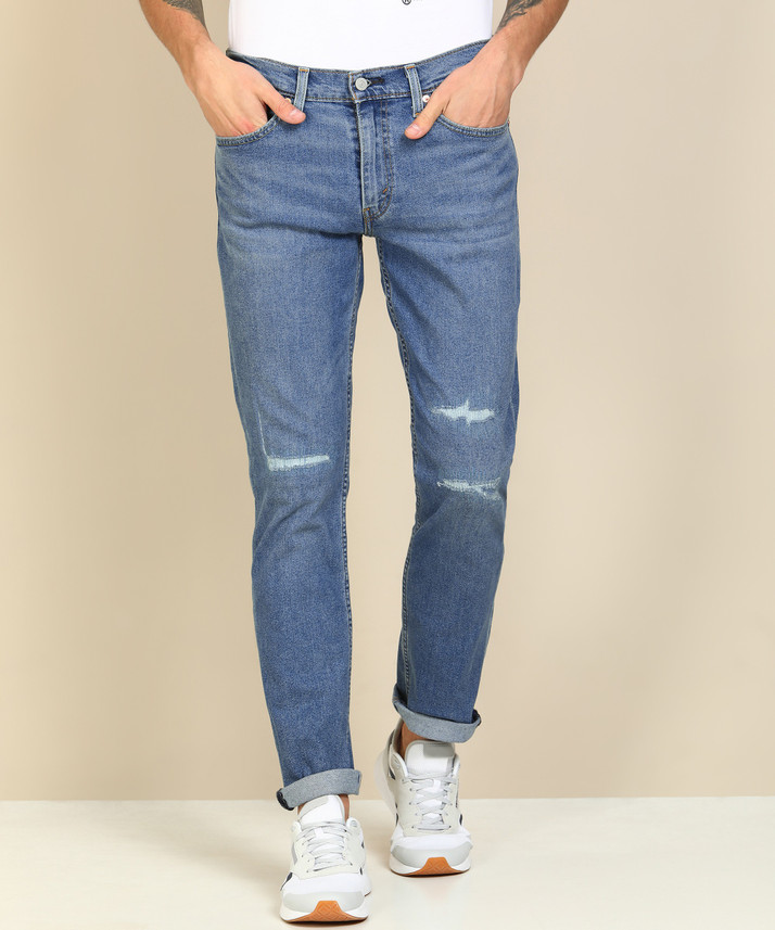 levi's slim men's blue jeans