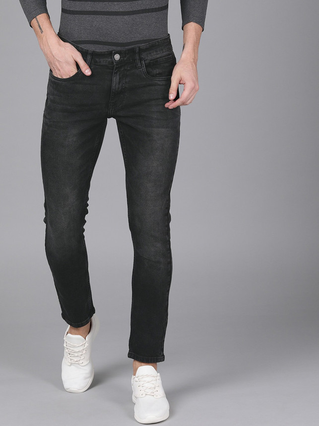 WROGN Slim Men Grey Jeans - Buy WROGN 