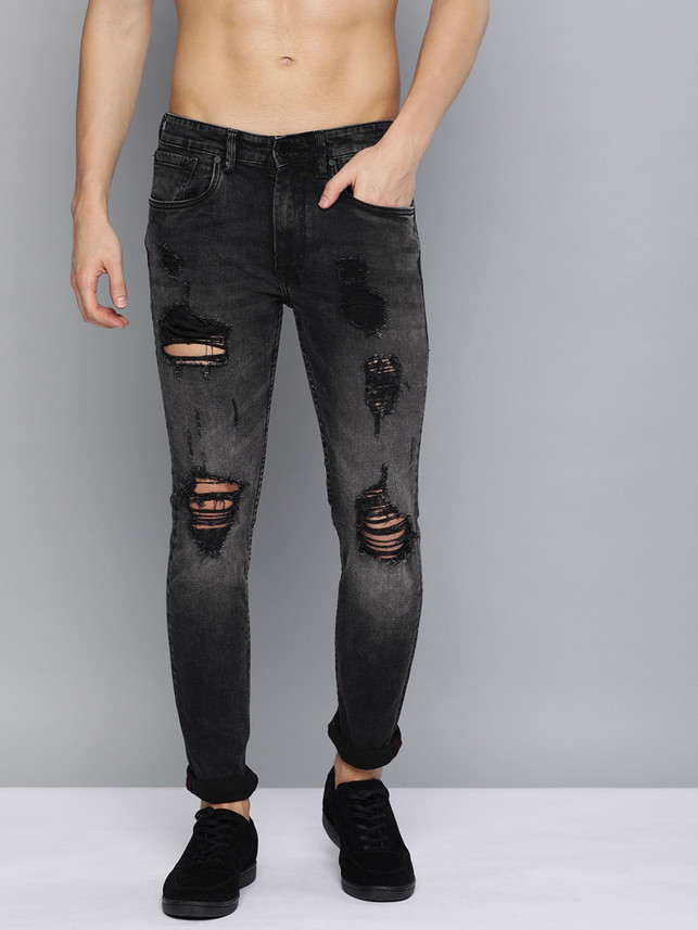 HERE\u0026NOW Slim Men Black Jeans - Buy 