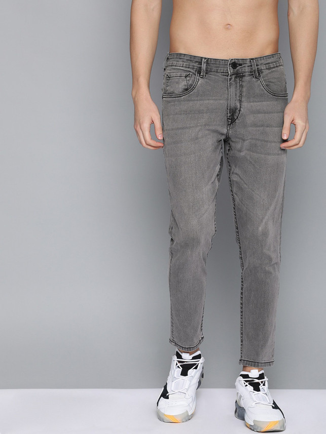 HERE\u0026NOW Slim Men Grey Jeans - Buy HERE 