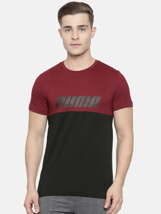 puma maroon t shirt