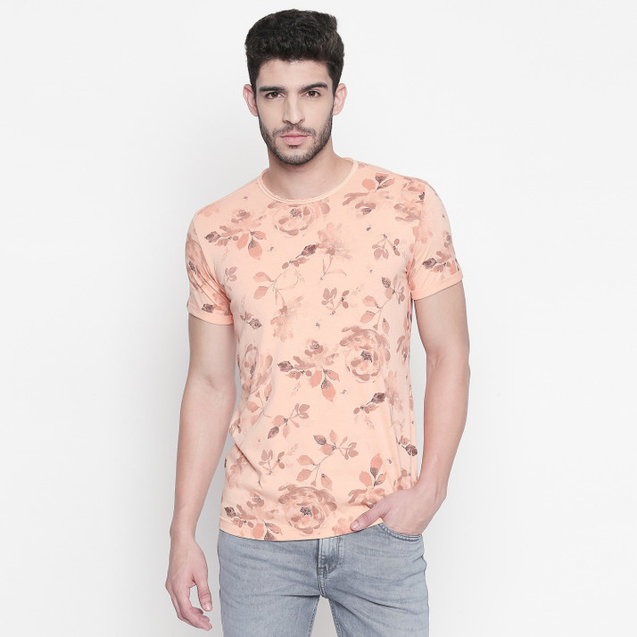 MUFTI Floral Print Men Round Neck 