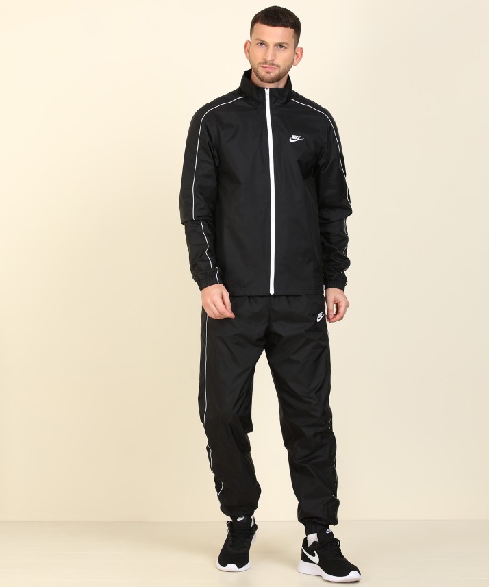 nike solid men's track suit