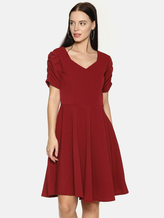 fit and flare dress flipkart