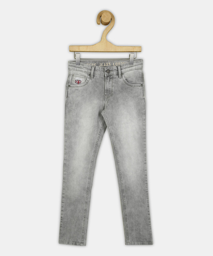 Pepe Jeans Slim Boys Grey Jeans - Buy 