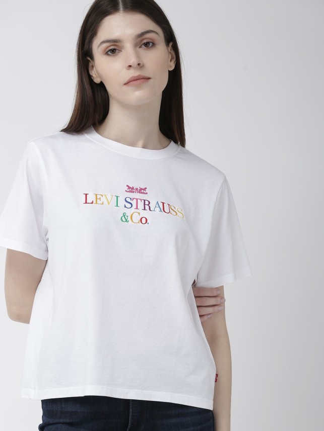 levis logo t shirt women's india