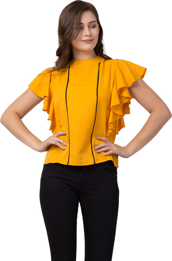Aisa Fashion Casual Cap Sleeve Solid 