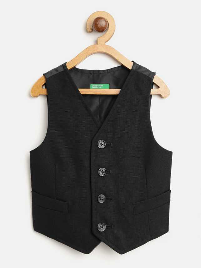 United Colors Of Benetton Striped Baby Boys Waistcoat Buy United