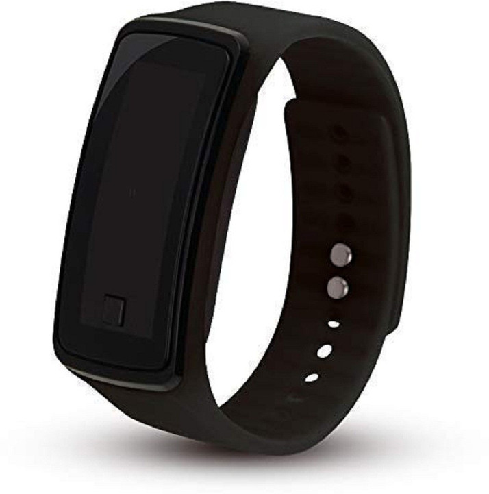 black square digital watch