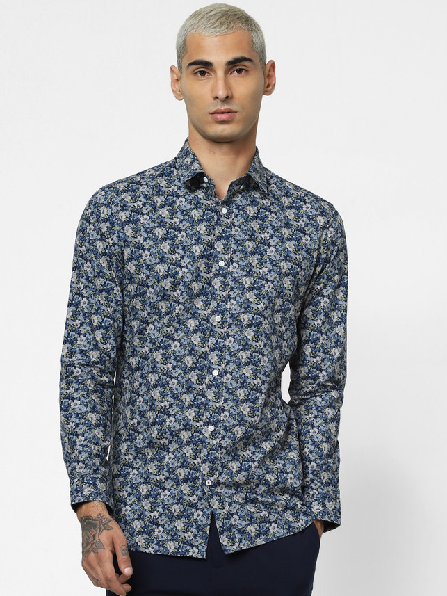 JACK \u0026 JONES Men Floral Print Casual 