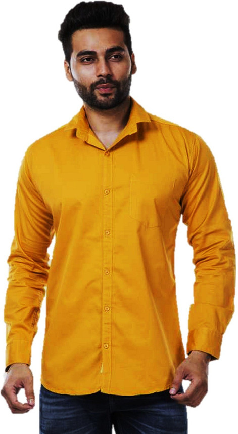 plain yellow shirt mens