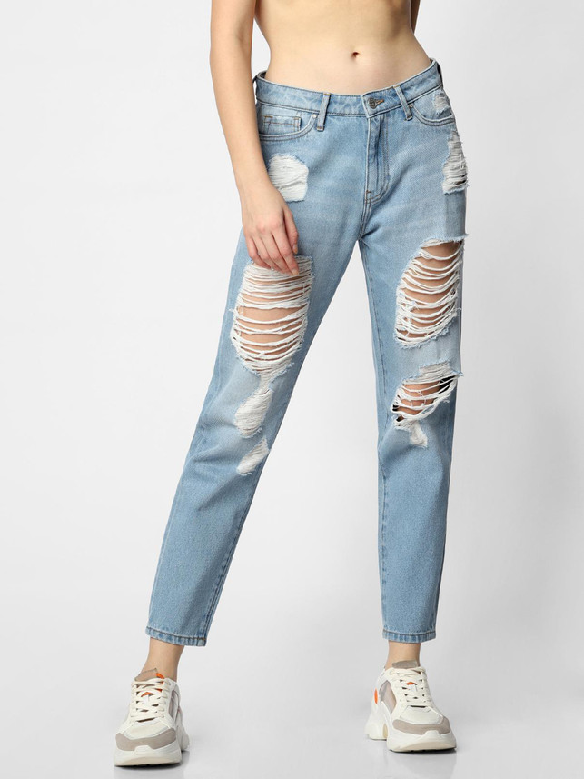 ONLY Boyfriend Women Blue Jeans - Buy 