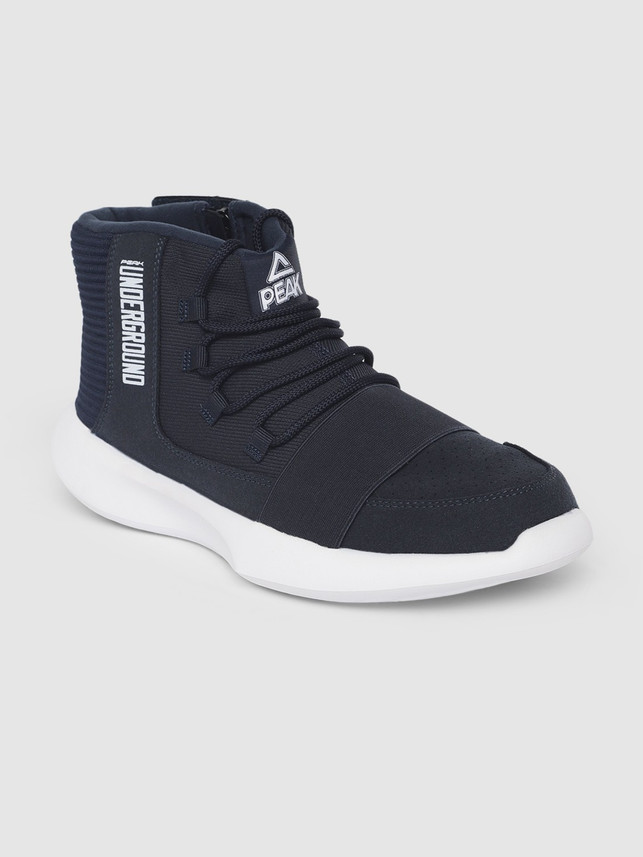 navy blue basketball sneakers