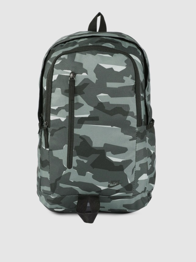 nike black camo backpack