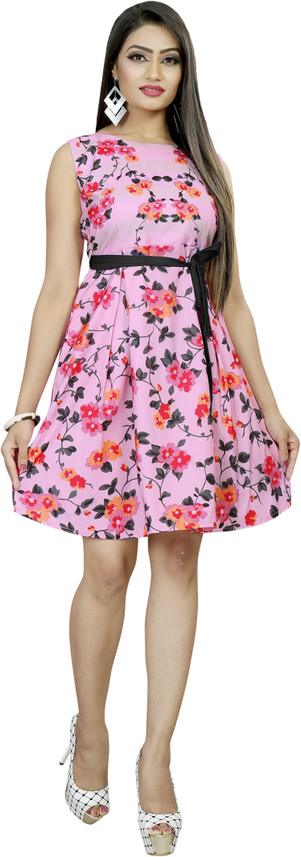 Indian Fashionista Women A-line Pink 