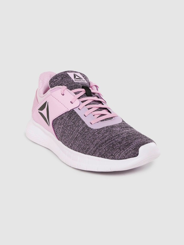 reebok grey and pink shoes
