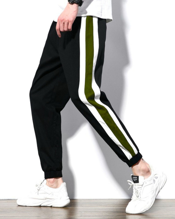 boys black track pants