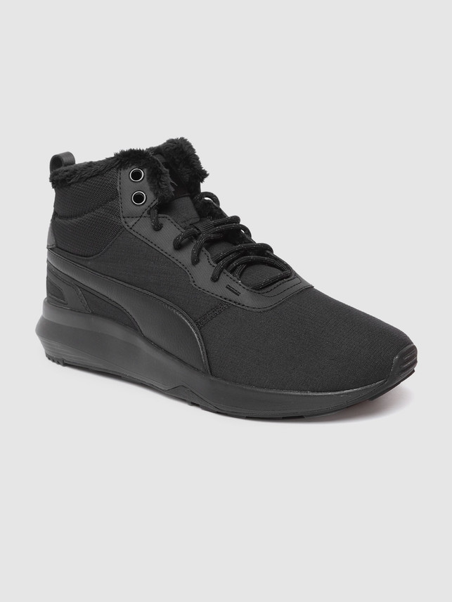puma black mid top