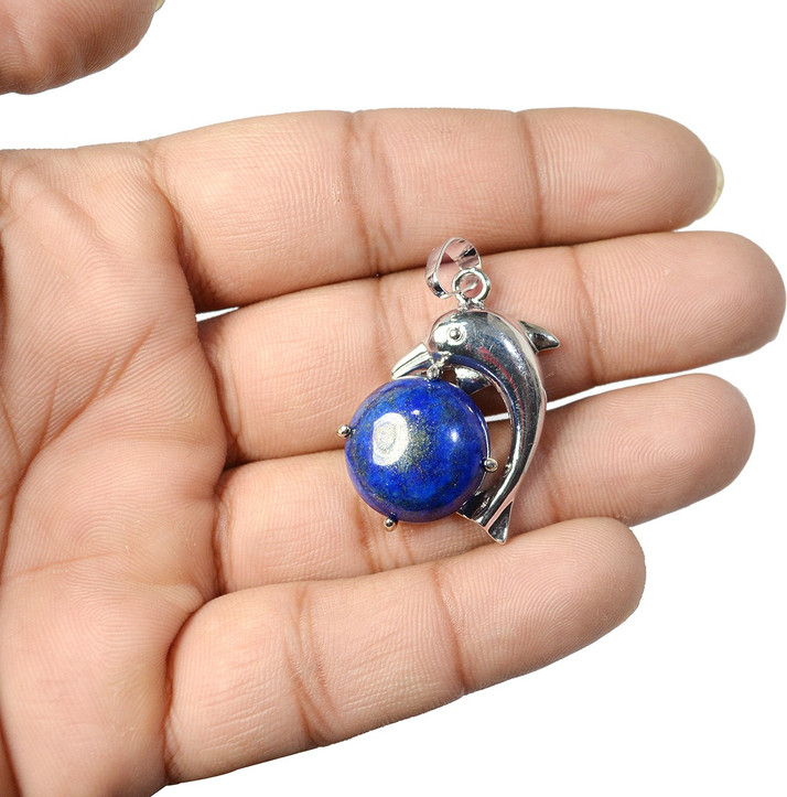 lapis lazuli crystal pendant