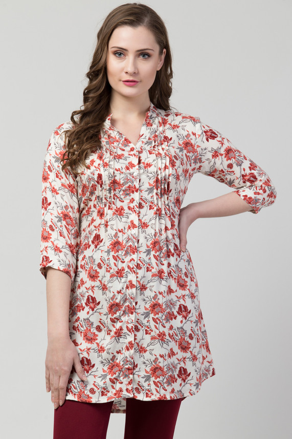 Hive91 Casual 3/4 Sleeve Printed Women 