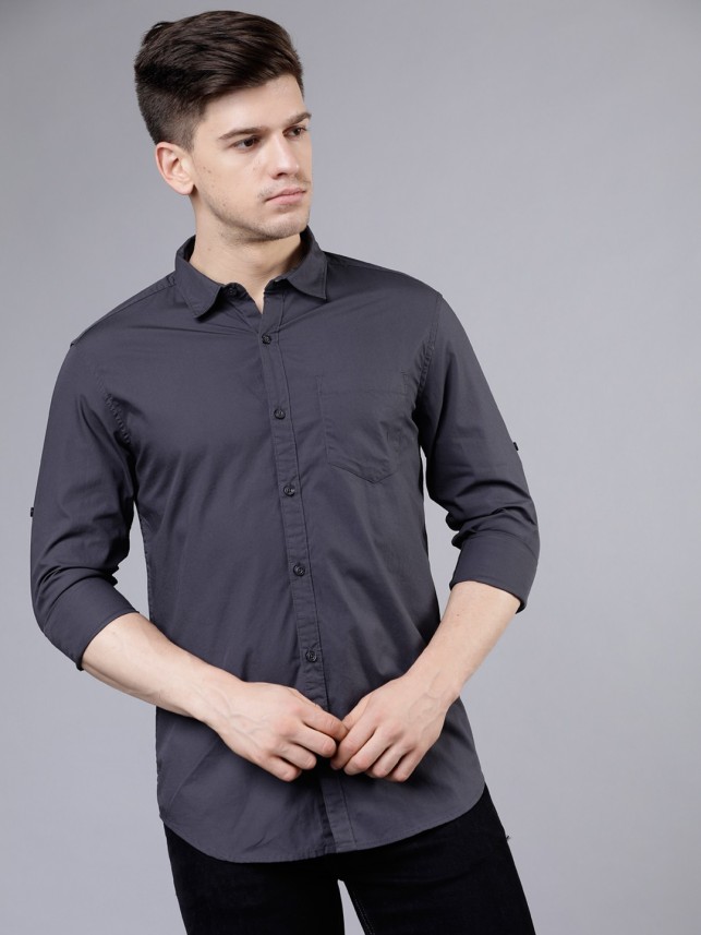 dark grey casual shirt