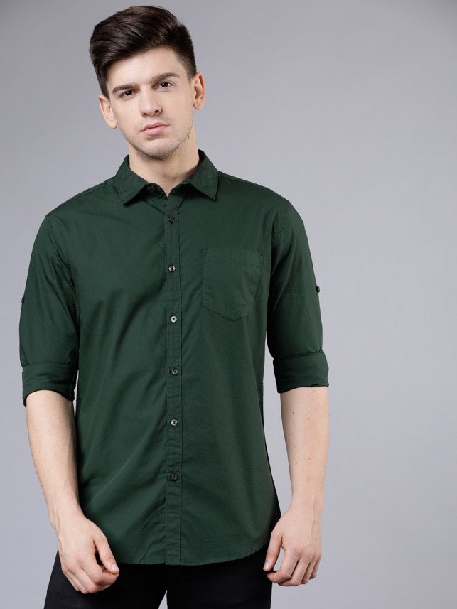 olive green shirts mens