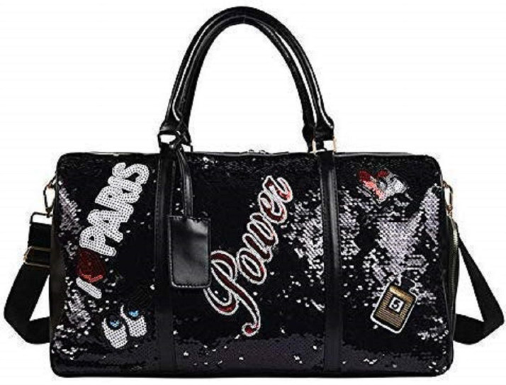 sequin travel bag