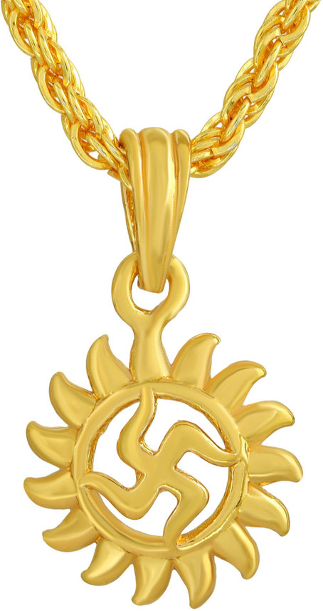 RN Gold Plated Brass 24KT Mircon, Sun 