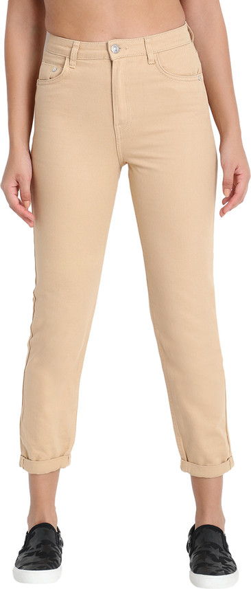 ladies tan jeans
