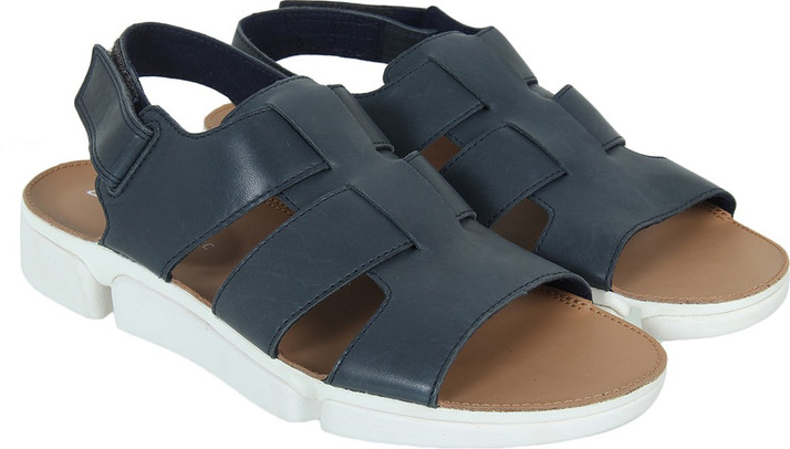 clarks sandals mens blue