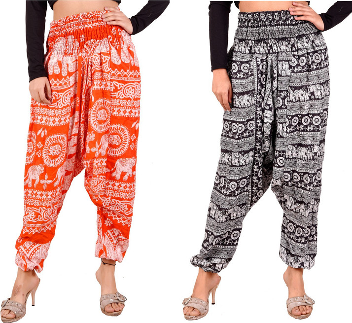 FusFus Printed Cotton Women Harem Pants 