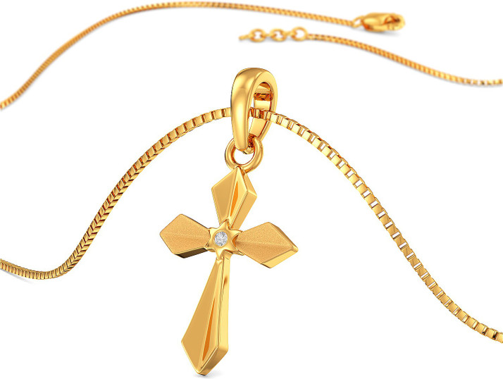 Joyalukkas Holy Cross Gold Pendant 22kt 