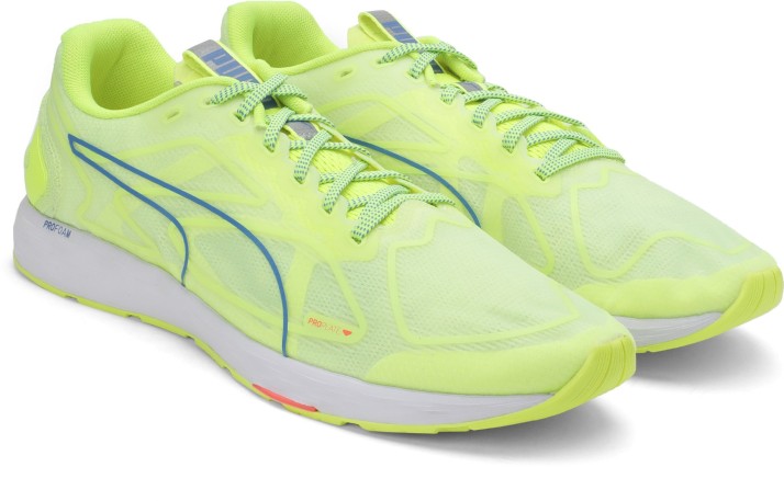 puma neon yellow speed 300 trainers