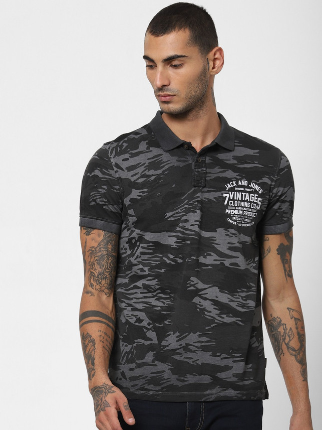 JACK \u0026 JONES Military Camouflage Men 