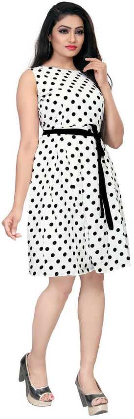 Maruti Fab Women Skater White Dress Buy Maruti Fab Women Skater White Dress Online At Best Prices In India Flipkart Com