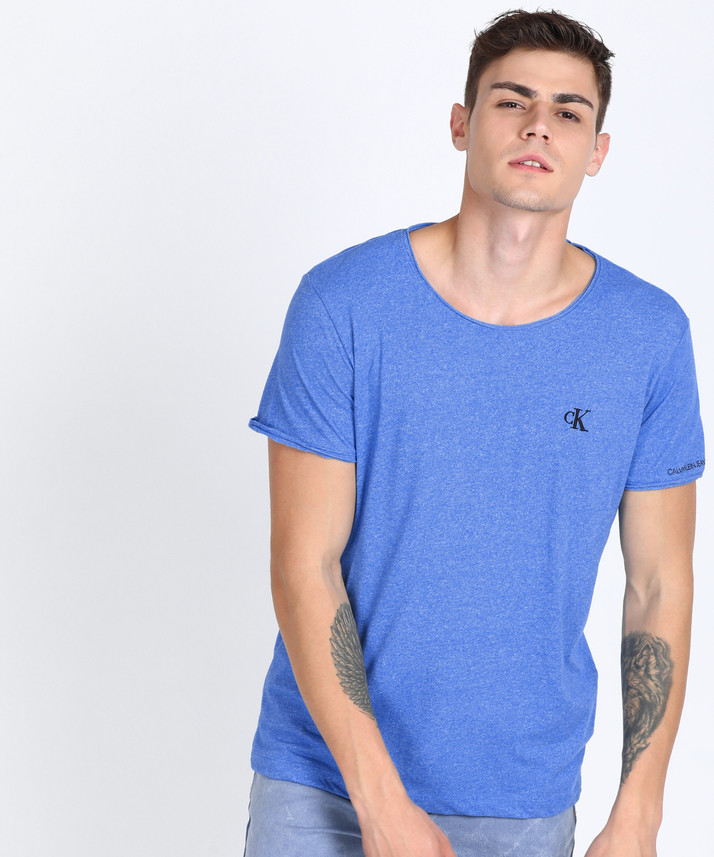 Calvin Klein Jeans Solid Men Round Neck 