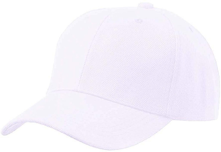 Tritika Solid Sport Look White Cap 