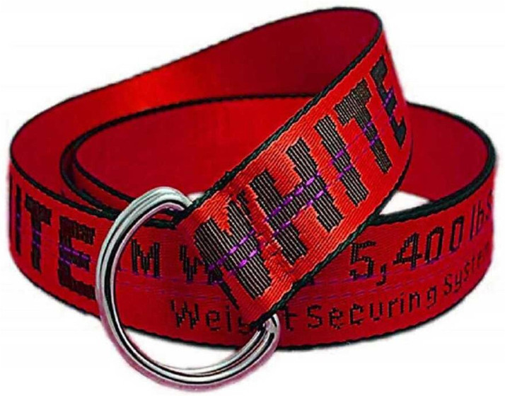 red canvas belt