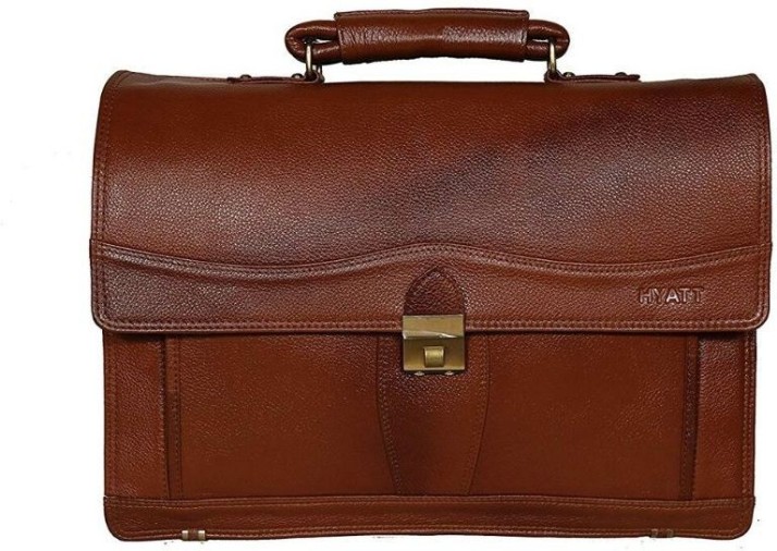 mens tan leather satchel