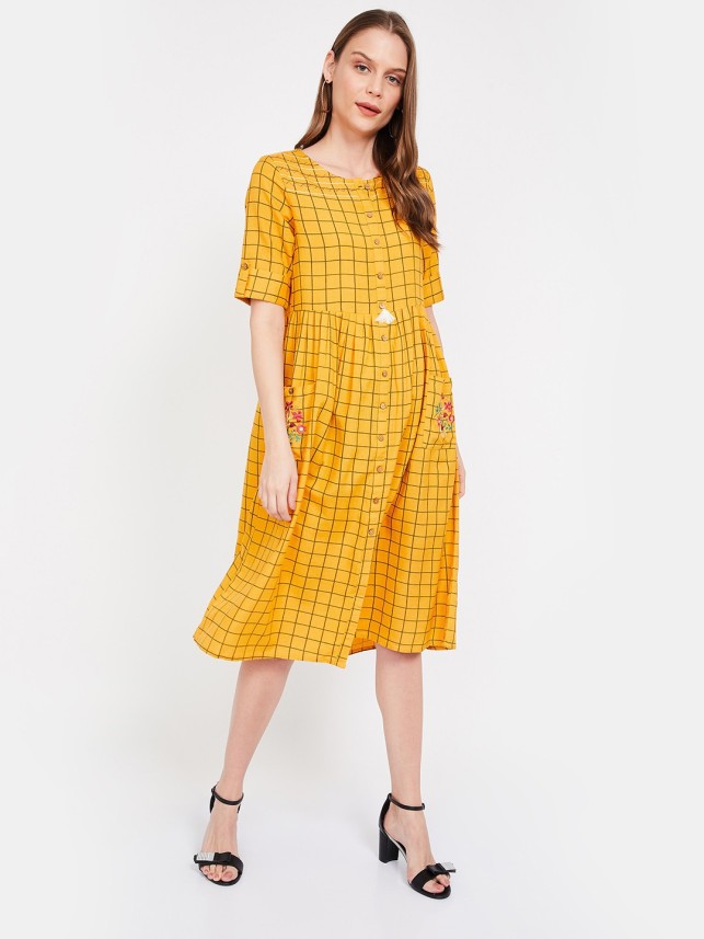 yellow colour dress online