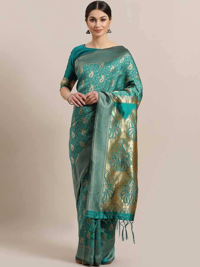Buy Ratnavati Geometric Print Fashion Silk Blend, Pure Silk Buy Ratnavati Geometric Print Fashion Silk Blend, Pure Silk