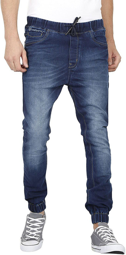 blue jogger jeans
