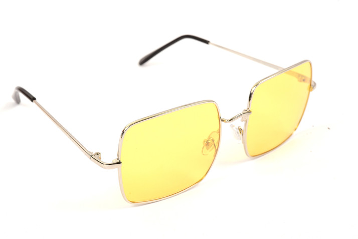 square yellow sunglasses