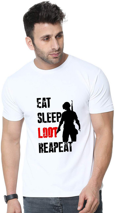 UDI n ADI Printed Men Round Neck White 