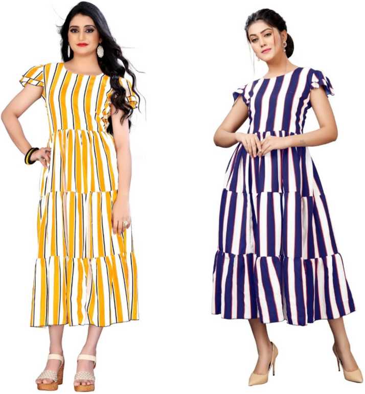 Ayan Trendz Women Gown Multicolor Dress Buy Ayan Trendz Women Gown Multicolor Dress Online At Best Prices In India Flipkart Com