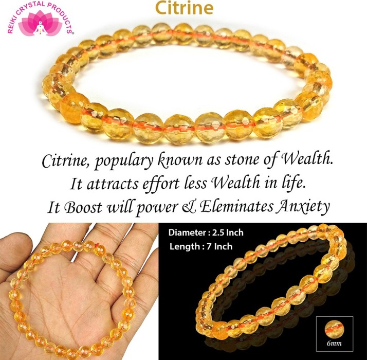 citrine crystal beads